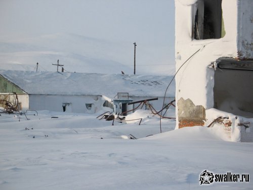 покинутый поселок Полярный на Чукотке
