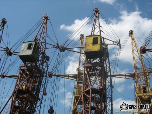 Кладбище башенных кранов. Шабаны