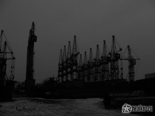 Кладбище башенных кранов. Шабаны