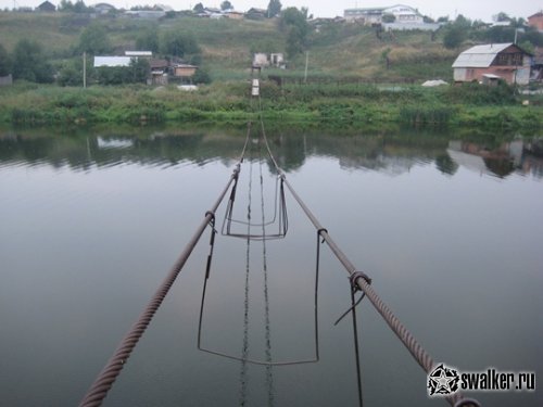 Заброшенный подвесной мост, Свердловская область