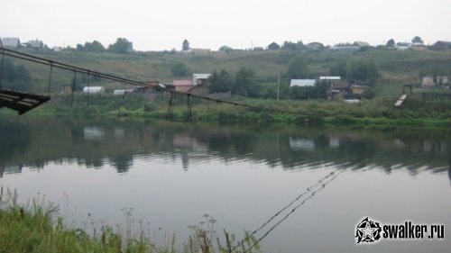 Заброшенный подвесной мост, Свердловская область
