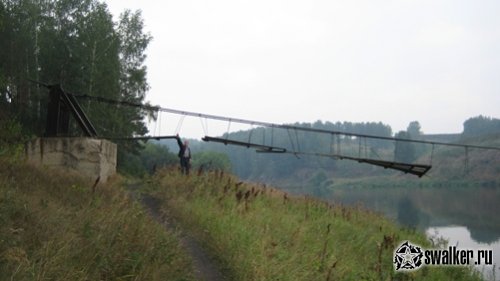 Заброшенный подвесной мост, Свердловская область