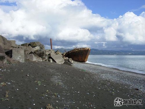 Заброшенные Сухумский судоремонтный и рыбный заводы