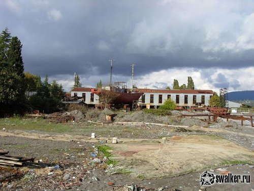 Заброшенные Сухумский судоремонтный и рыбный заводы