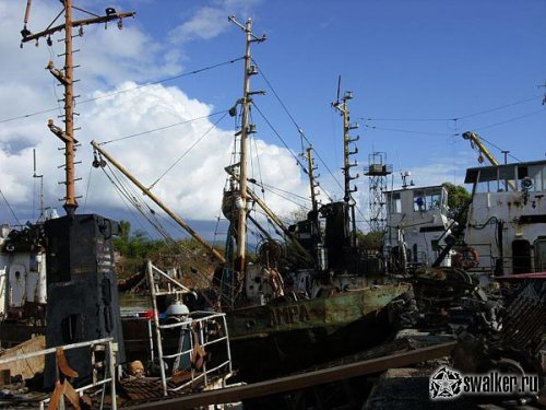 Заброшенные Сухумский судоремонтный и рыбный заводы