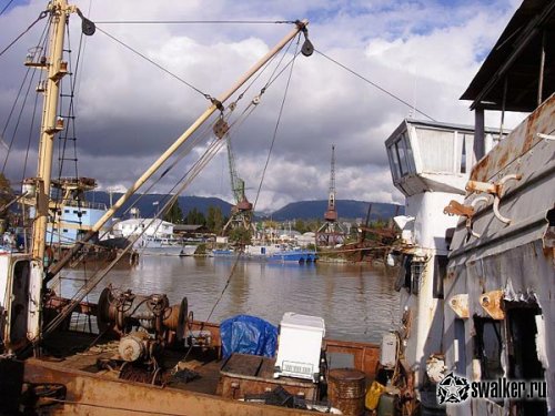 Заброшенные Сухумский судоремонтный и рыбный заводы