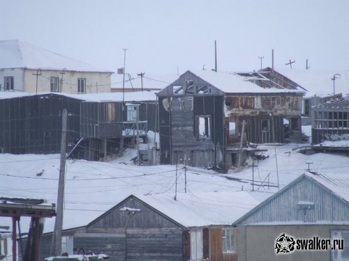 покинутый поселок Полярный на Чукотке