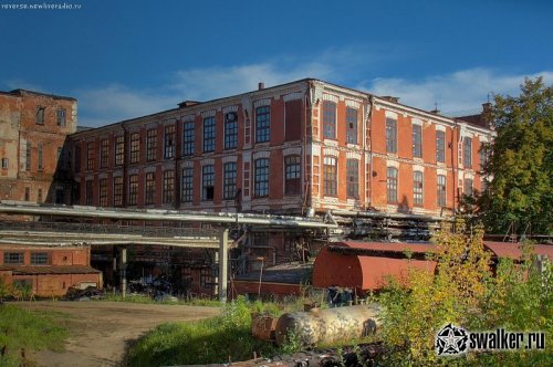 Заброшенный завод по производству шелка и шелковых изделий