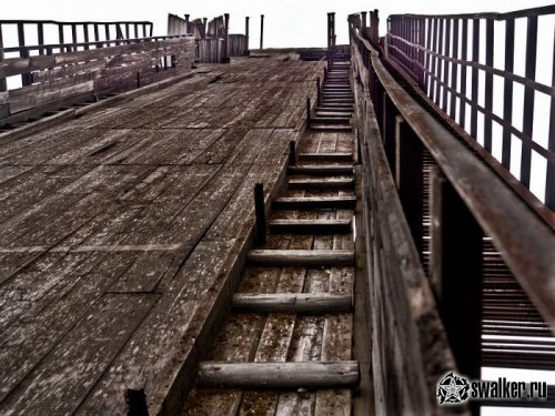 Заброшенный лыжный трамплин в Мурманске