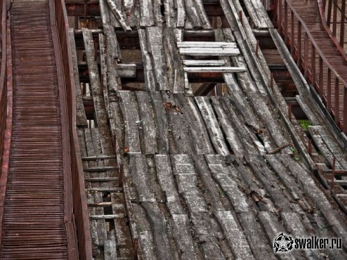 Заброшенный лыжный трамплин в Мурманске