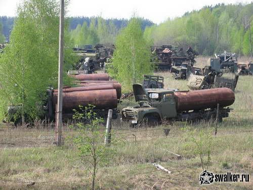 Кладбище чернобыльской техники, Киевская область