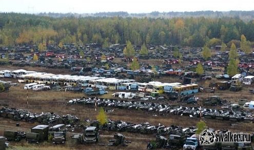 Кладбище чернобыльской техники, Киевская область