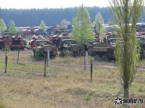 Кладбище чернобыльской техники, Киевская область