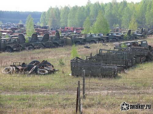 Кладбище чернобыльской техники, Киевская область