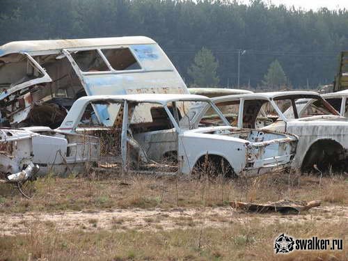 Кладбище чернобыльской техники, Киевская область