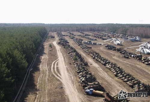 Кладбище чернобыльской техники, Киевская область