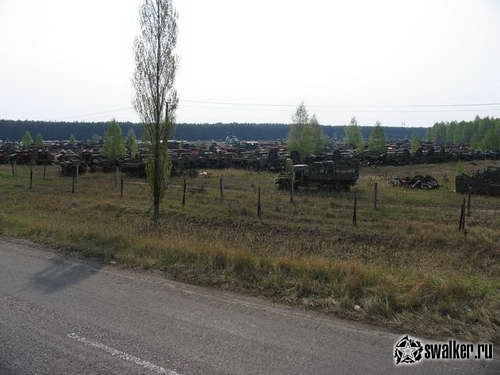 Кладбище чернобыльской техники, Киевская область