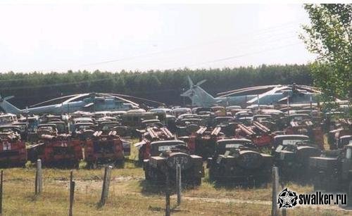 Кладбище чернобыльской техники, Киевская область