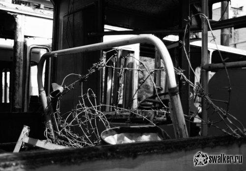 Заброшенный троллейбусный парк, Ленинградская область