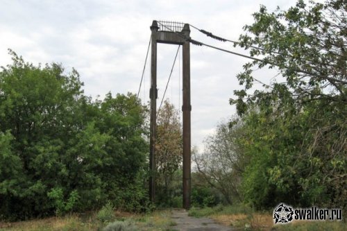 Заброшенный навесной мост, Пензенская область