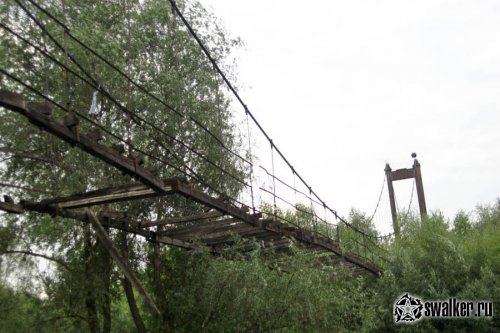 Заброшенный навесной мост, Пензенская область