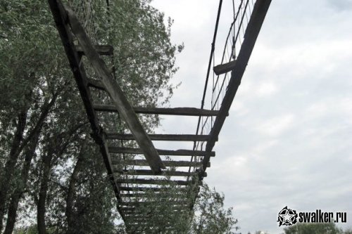 Заброшенный навесной мост, Пензенская область