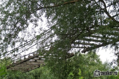 Заброшенный навесной мост, Пензенская область