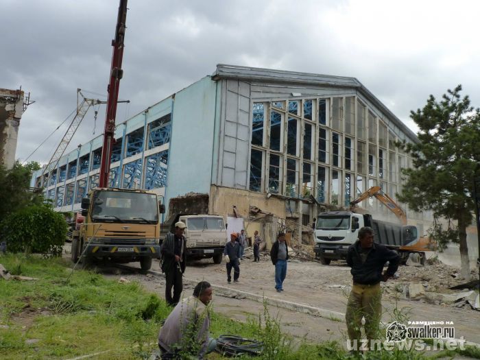 Снос дворца водного спорта им. Митрофанова, Ташкент, Узбекистан