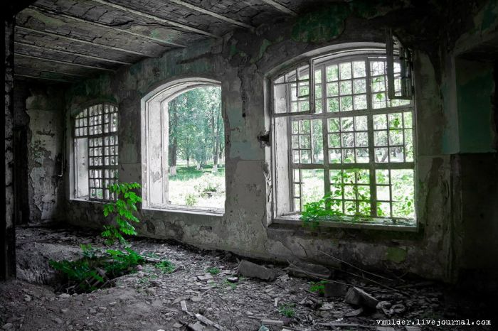 Заброшенный корпус психбольницы в Орловке