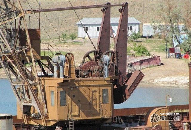 Заброшенная часть Капчагайского речного порта, Алматинская область, Казахстан