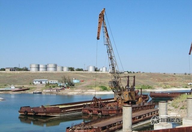 Заброшенная часть Капчагайского речного порта, Алматинская область, Казахстан