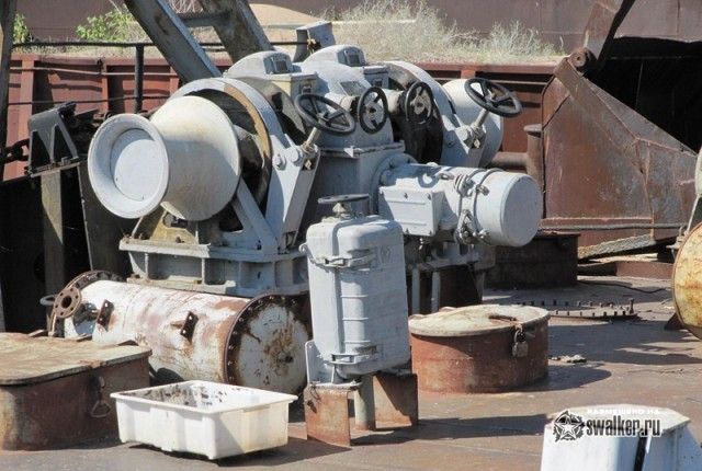 Заброшенная часть Капчагайского речного порта, Алматинская область, Казахстан