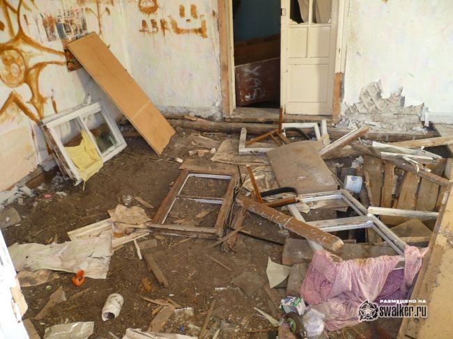 Заброшенный дом в центре Уфы