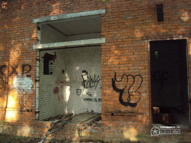 Заброшенный объект посреди леса