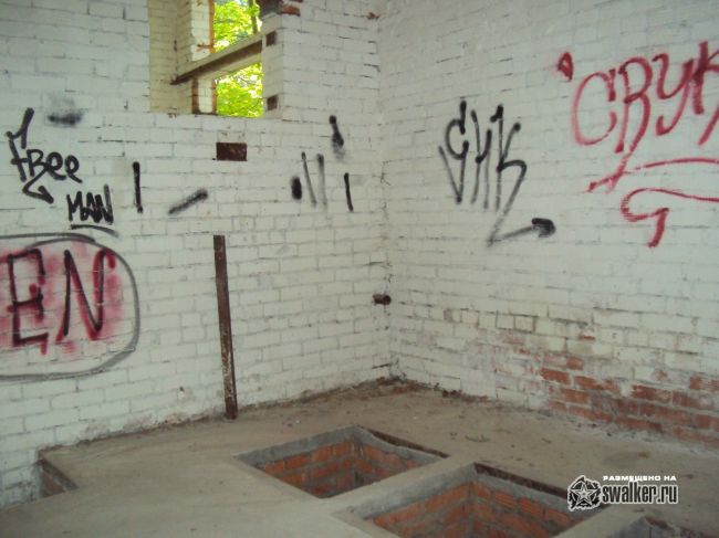 Заброшенный объект посреди леса