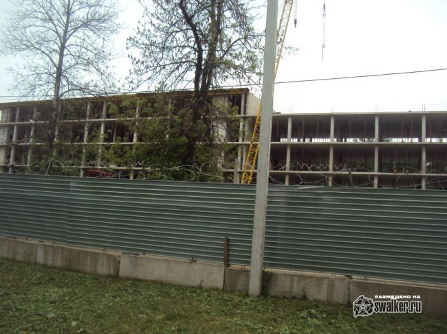 Сгоревший корпус МГУЛ