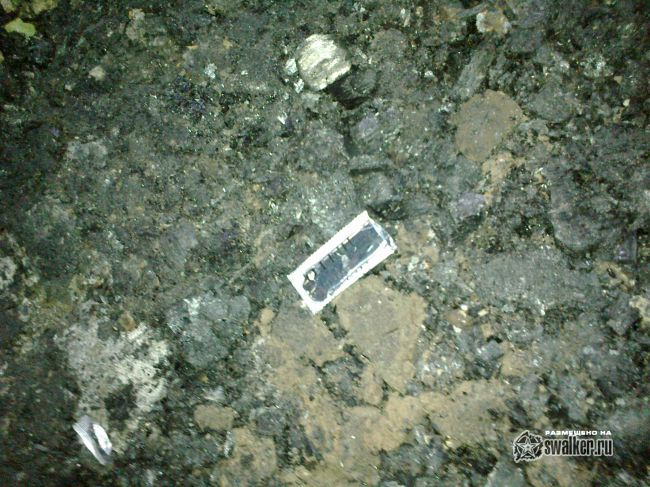 Выгоревшее здание бывшего детского сада.