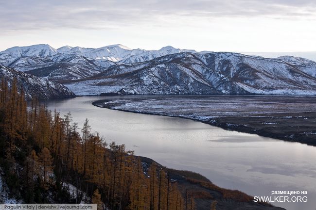 Усть-Среднеканская ГЭС на реке Колыма
