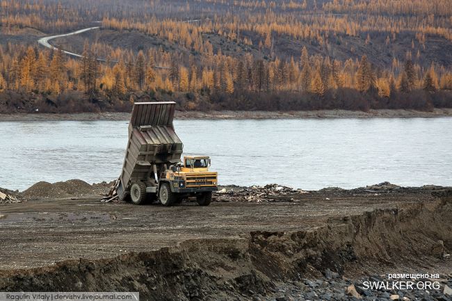 Усть-Среднеканская ГЭС на реке Колыма