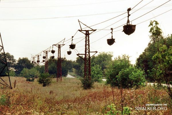 Заброшенная воздушная канатная дорога, Украина