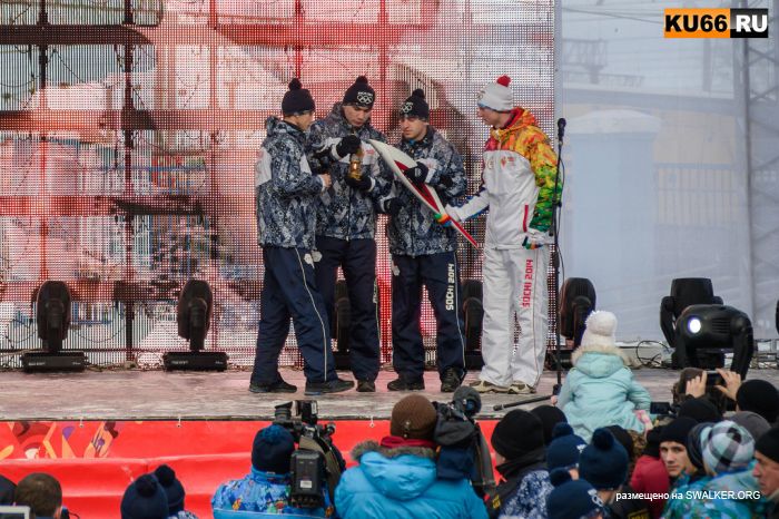 Сочи2014 - Олимпийский огонь в Каменске