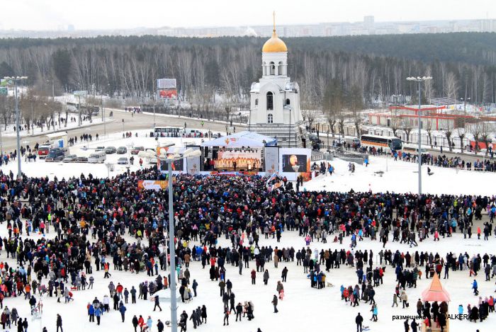 Сочи2014 - Олимпийский огонь в Каменске