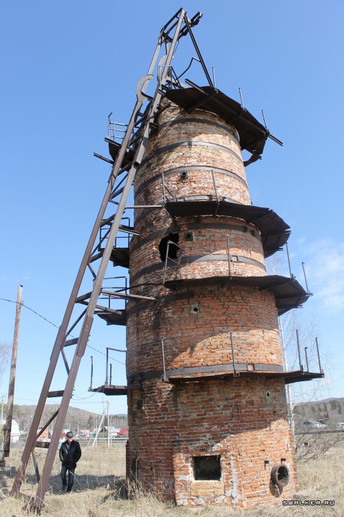 Шахтная печь для обжига известняка