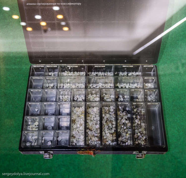 Добыча алмазов, г. Мирный, Якутия