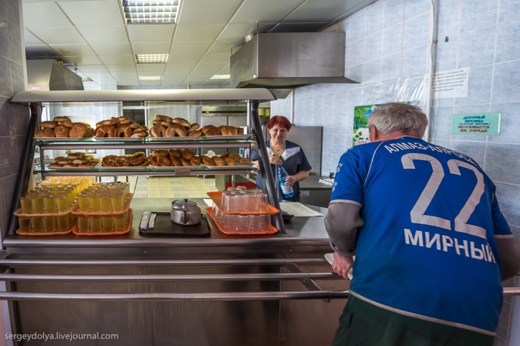 Добыча алмазов, г. Мирный, Якутия