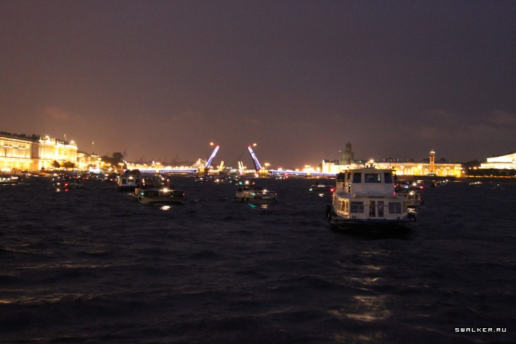 Питер. Ночной город и разводные мосты