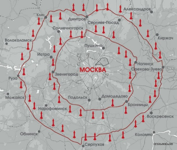 Бывшие позиции С-25 "Беркут" в Подмосковье